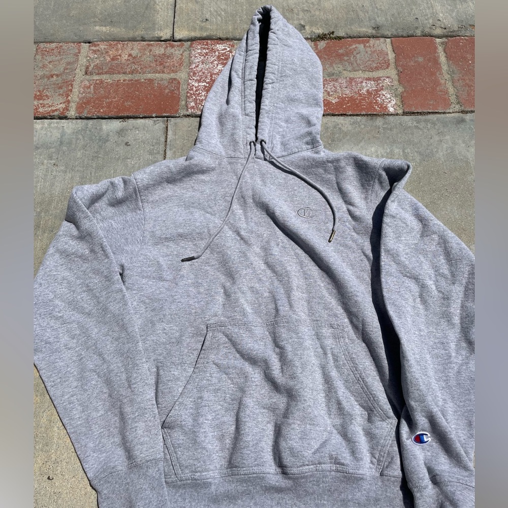 Champion gray hoodie, size small